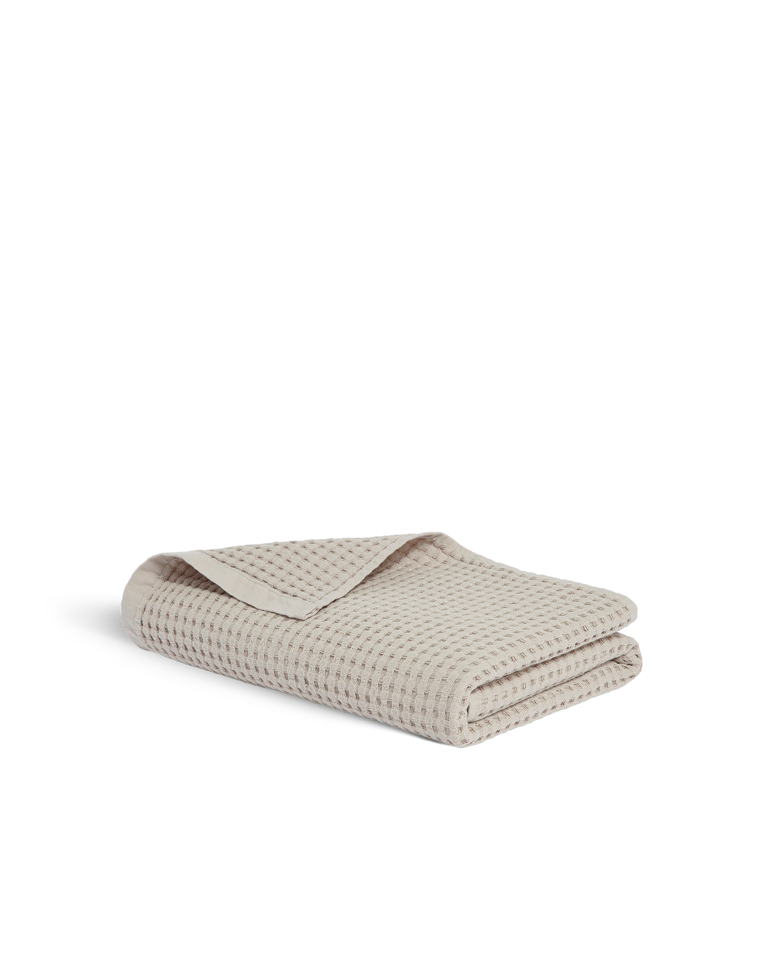 Serviette de toilette en coton nid d'abeille - Sable