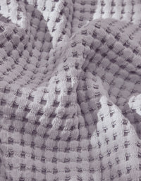 Serviette de toilette en coton nid d'abeille - Lilas