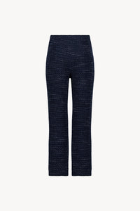 Pantalon droit tweed gros - Marine