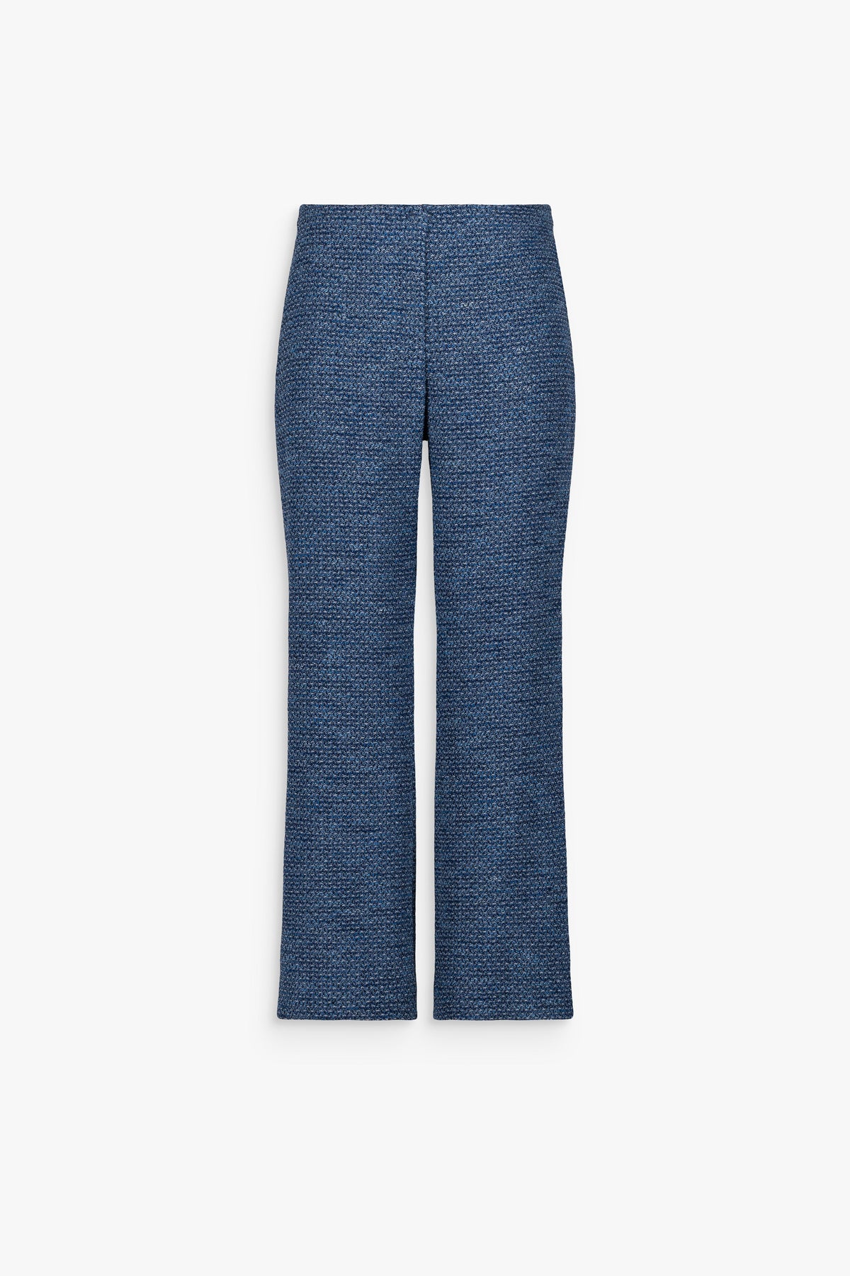 Pantalon en tweed droit avec - Bleu Denim