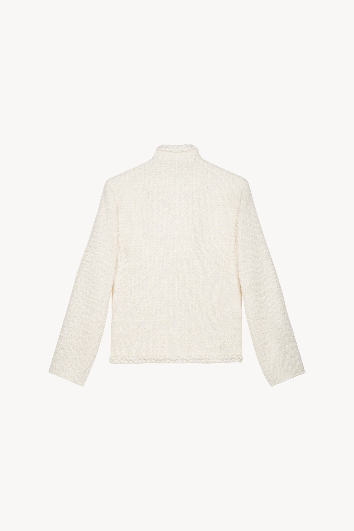 Veste col officier tresse col - Blanc Cassé