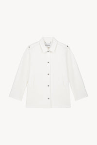 Manteau large bouton devant - Blanc Cassé