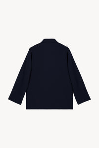 Manteau large bouton devant - Marine