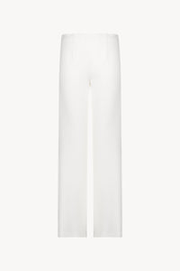 Pantalon evase surpiqure cote - Blanc Cassé