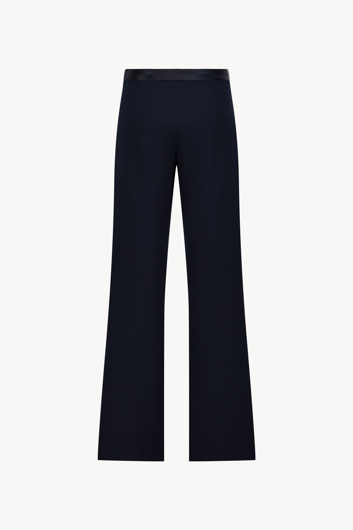Pantalon evase surpiqure cote - Marine