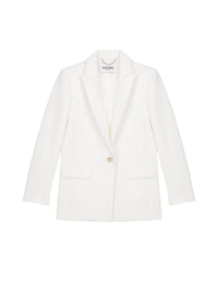 Veste cintrée simple boutonnage - Blanc Cassé
