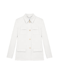 Safari-style jacket - Optical White