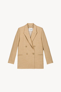 Veste croise 4 trous col - Beige Moyen