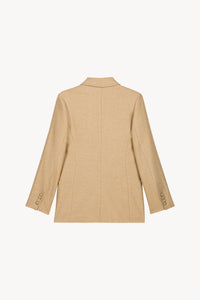 Veste croise 4 trous col - Beige Moyen