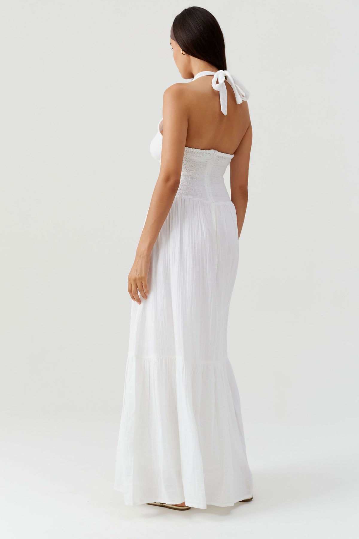 Robe halter Shay - White