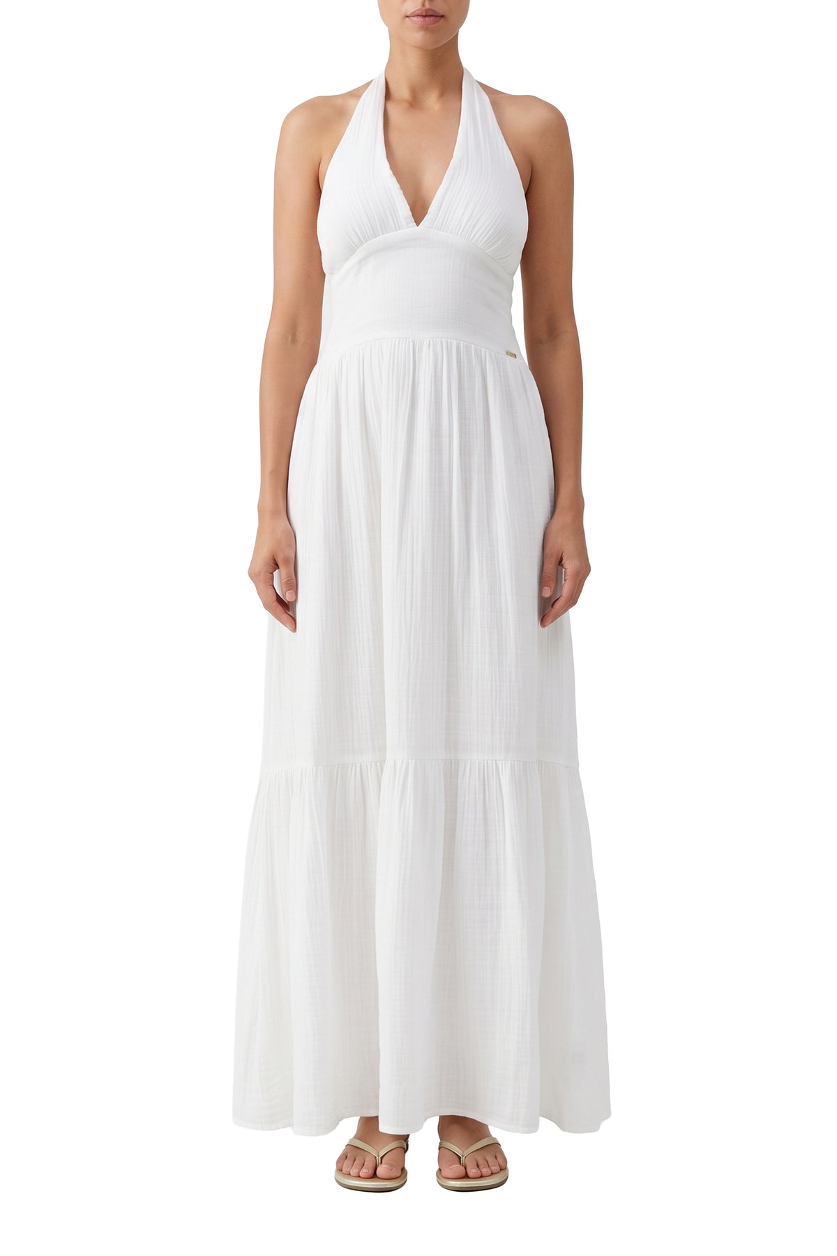 Robe halter Shay - White