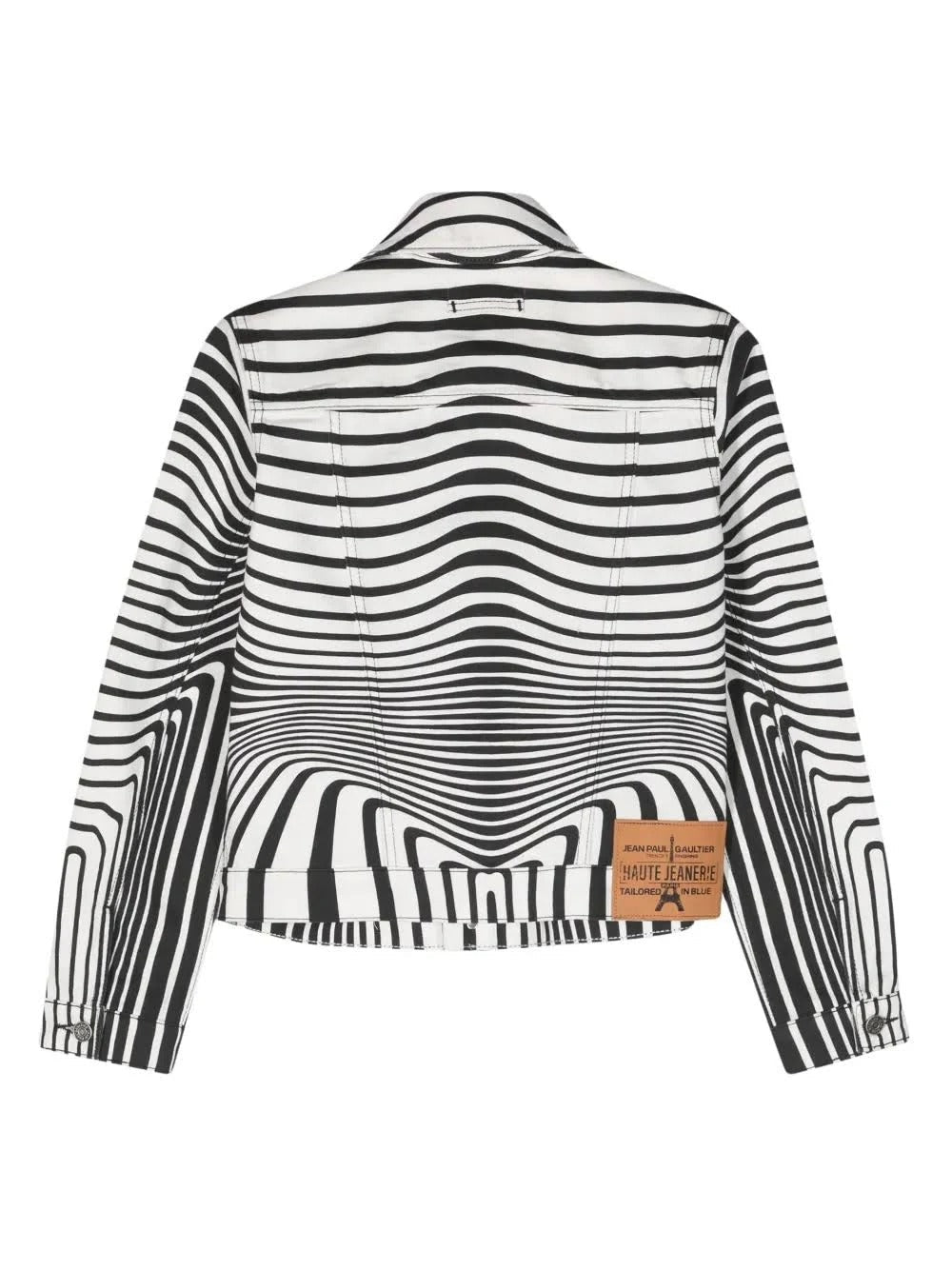 Veste imprimée en denim - White & Black