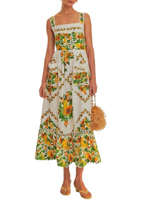 Papaya Salad Scarf Off White Robe longue - Papaya Salad Scarf Off White