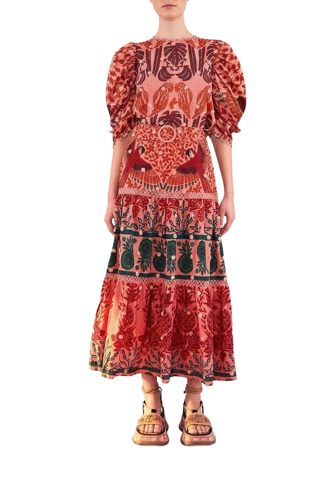 Blouse Ainika à imprimé ara en coton - Multicolore