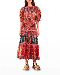 Blouse Ainika à imprimé ara en coton - Multicolore