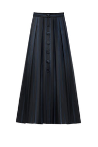BLACK & CELESTE // IRVING SATIN STRIPES