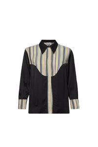 Chemise à rayures Mix Slub - Lily Green
