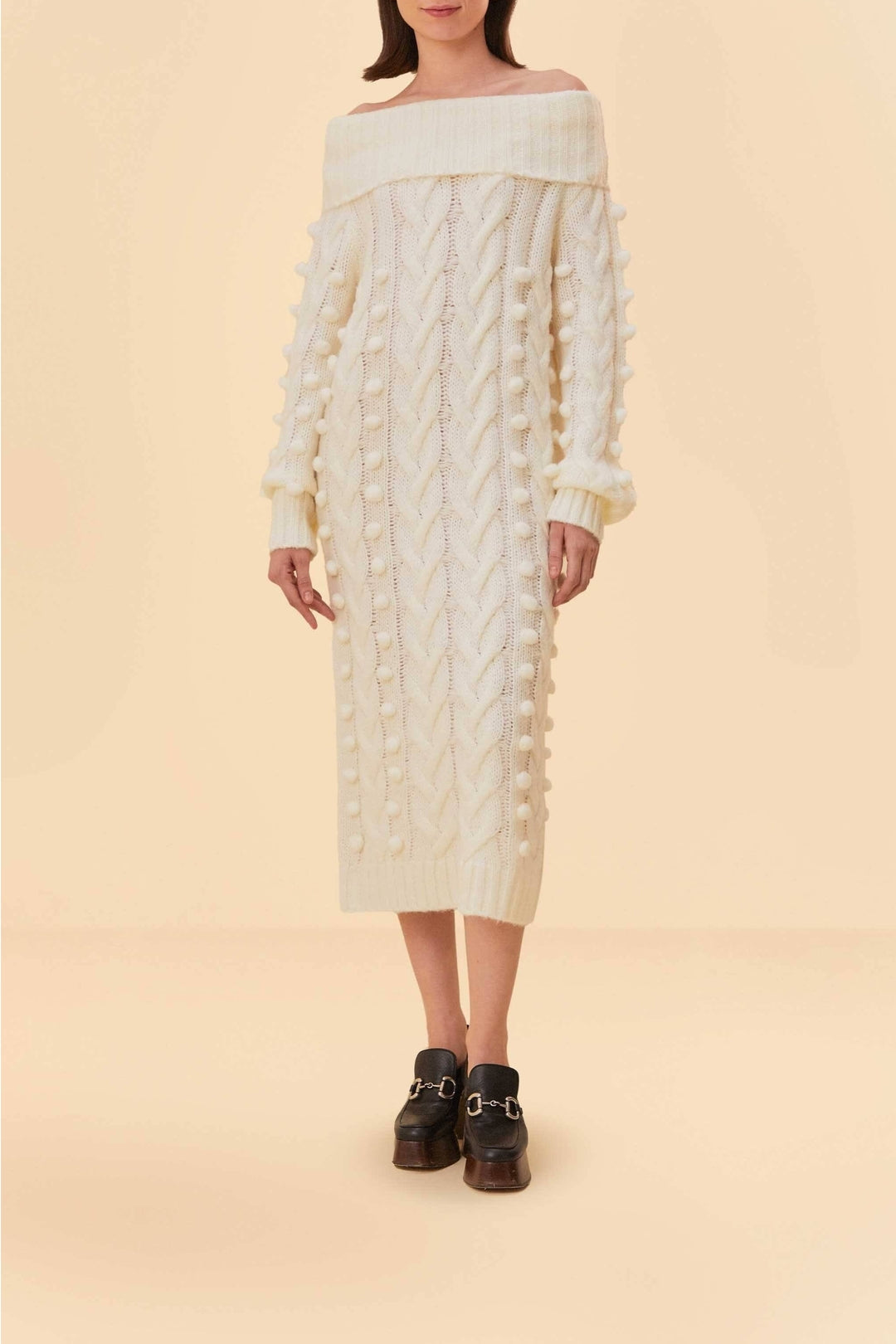 DJV_Off White Robes midi - Off White