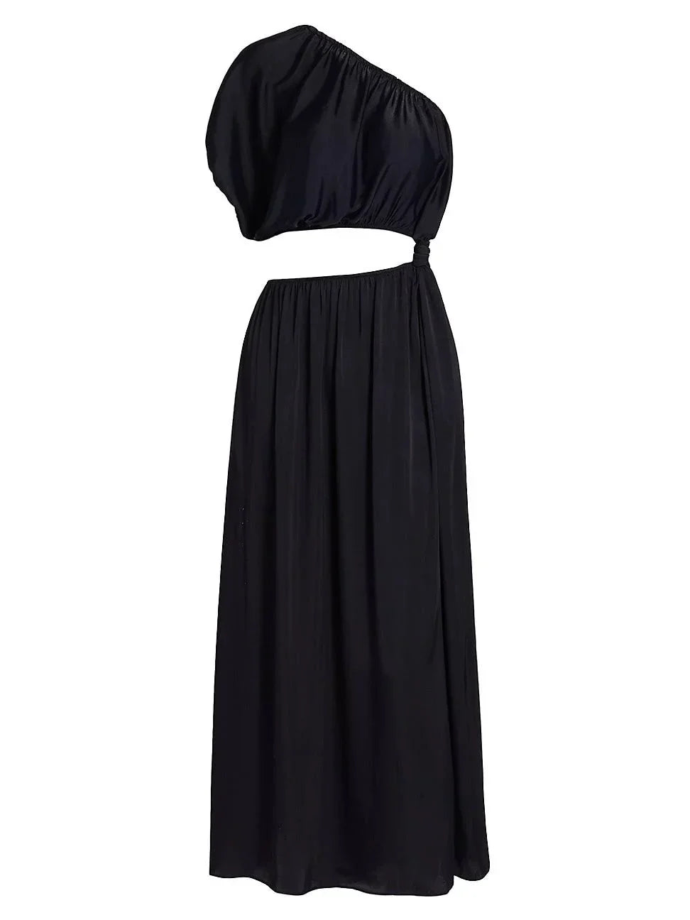 Asymmetric long dress - Black