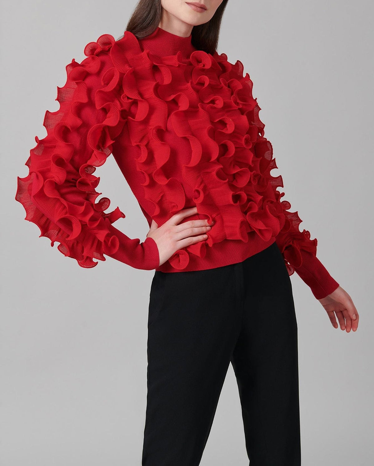 Pull Sidaline à volants - Tango Red