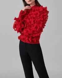 Pull Sidaline à volants - Tango Red