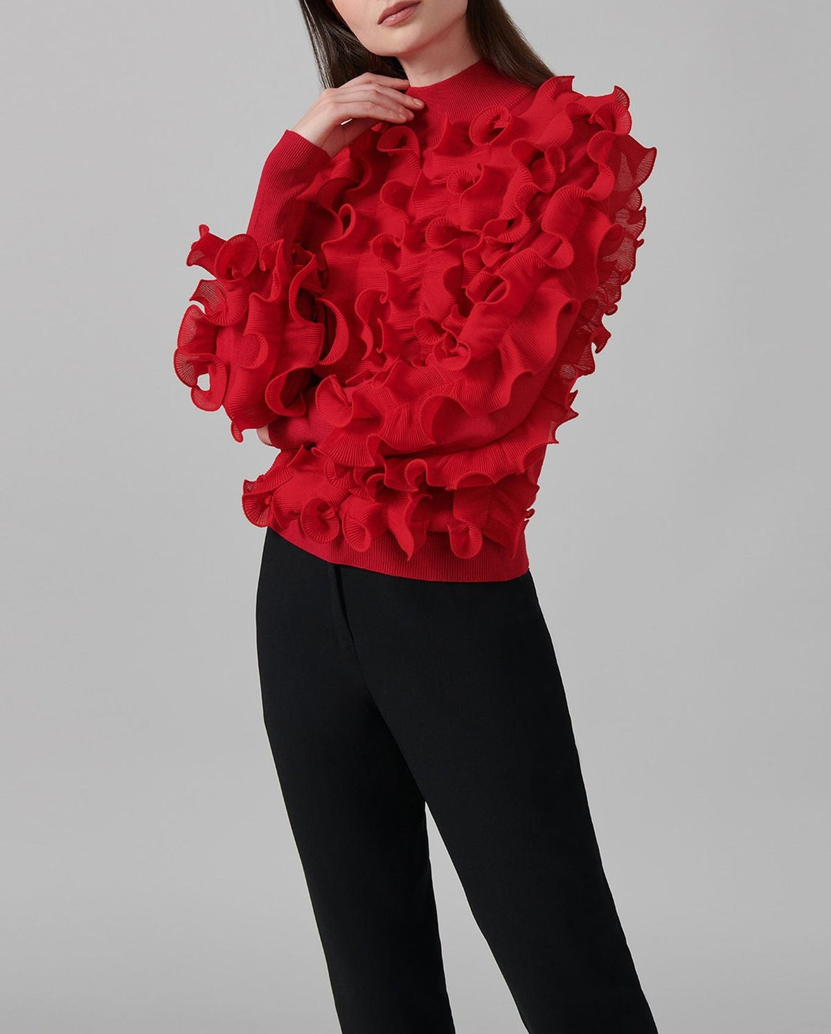 Pull Sidaline à volants - Tango Red