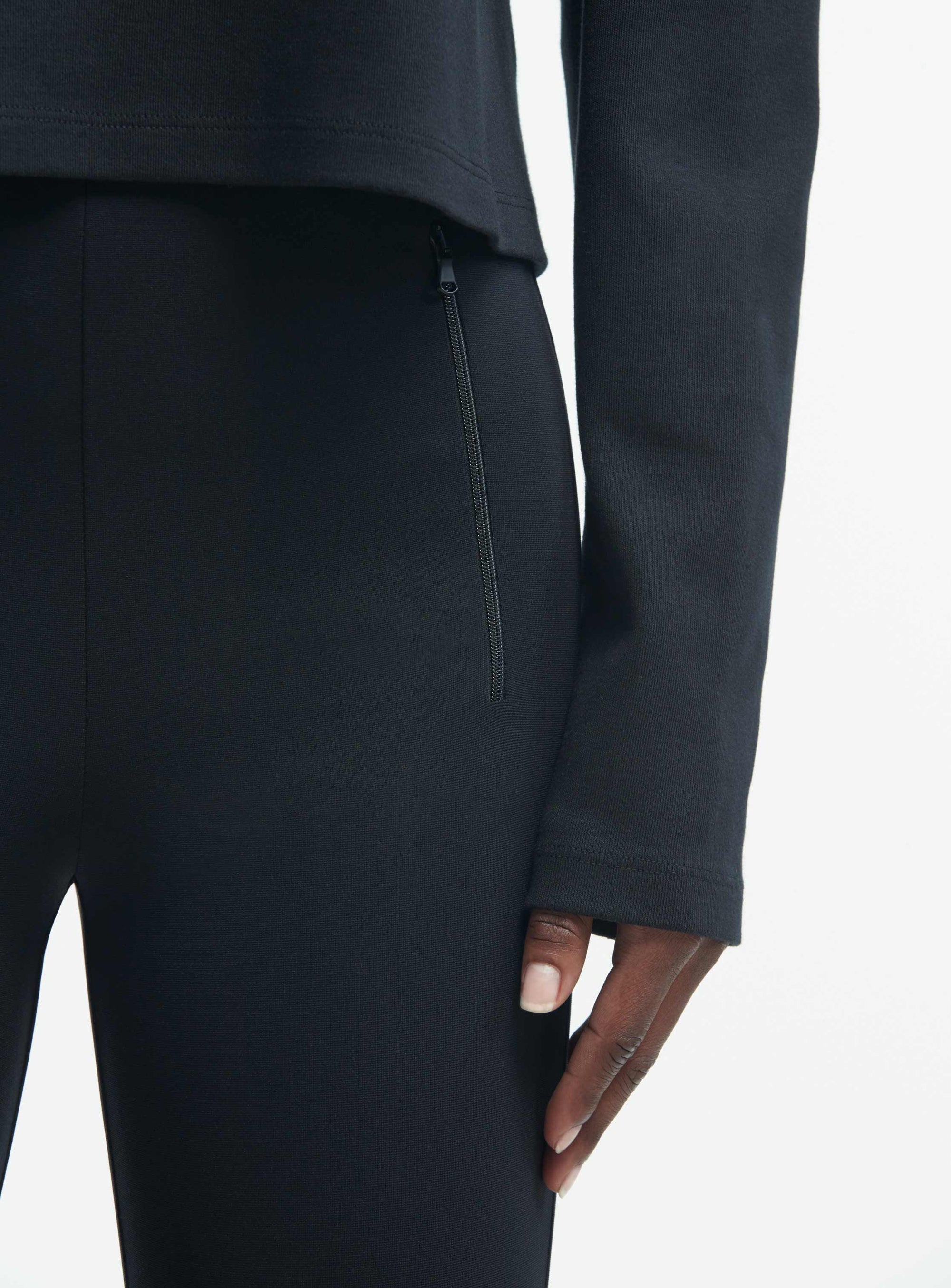 Side Zip Legging - Black