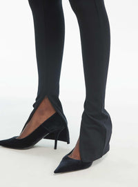 Side Zip Legging - Black