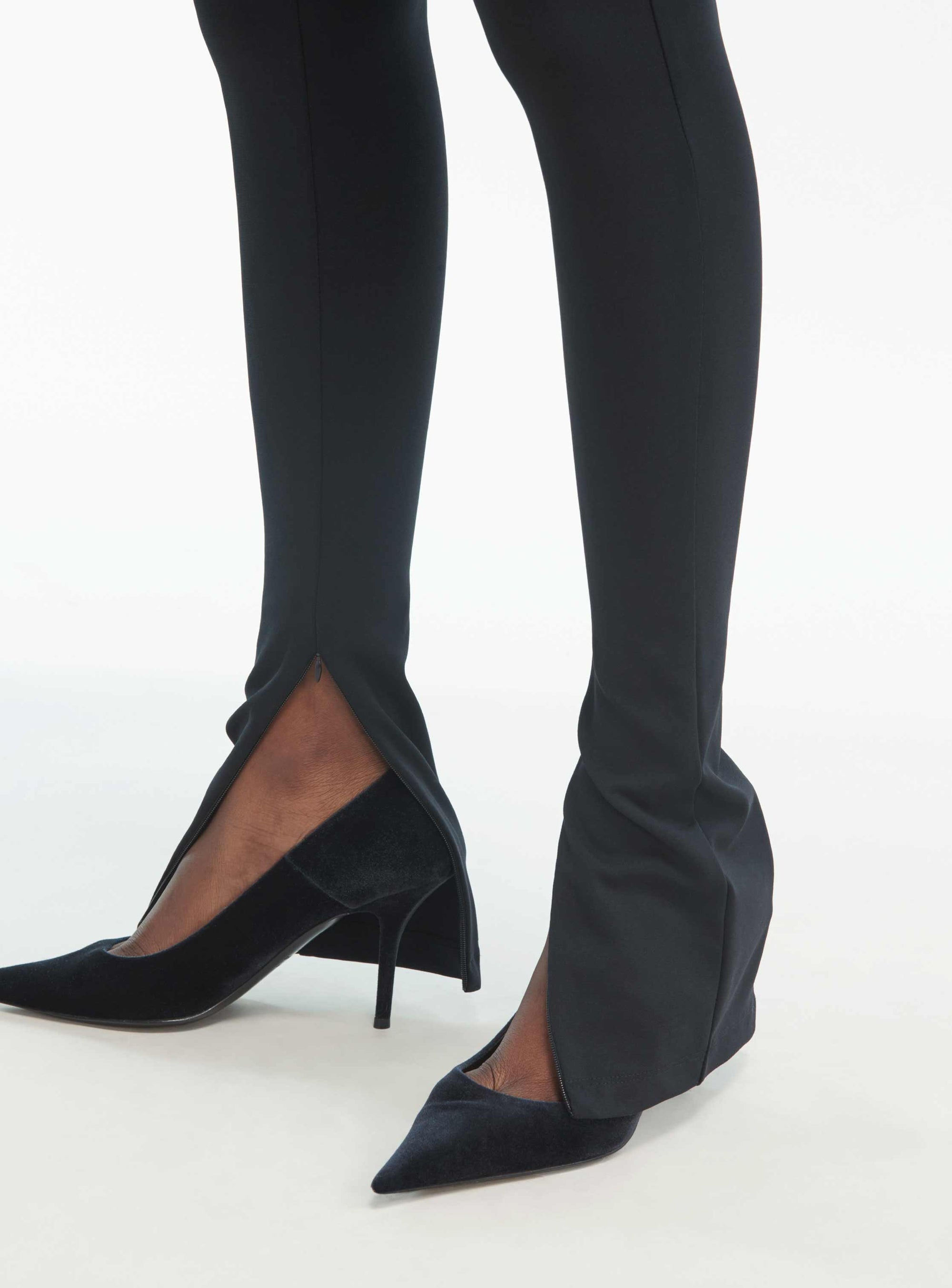 Side Zip Legging - Black