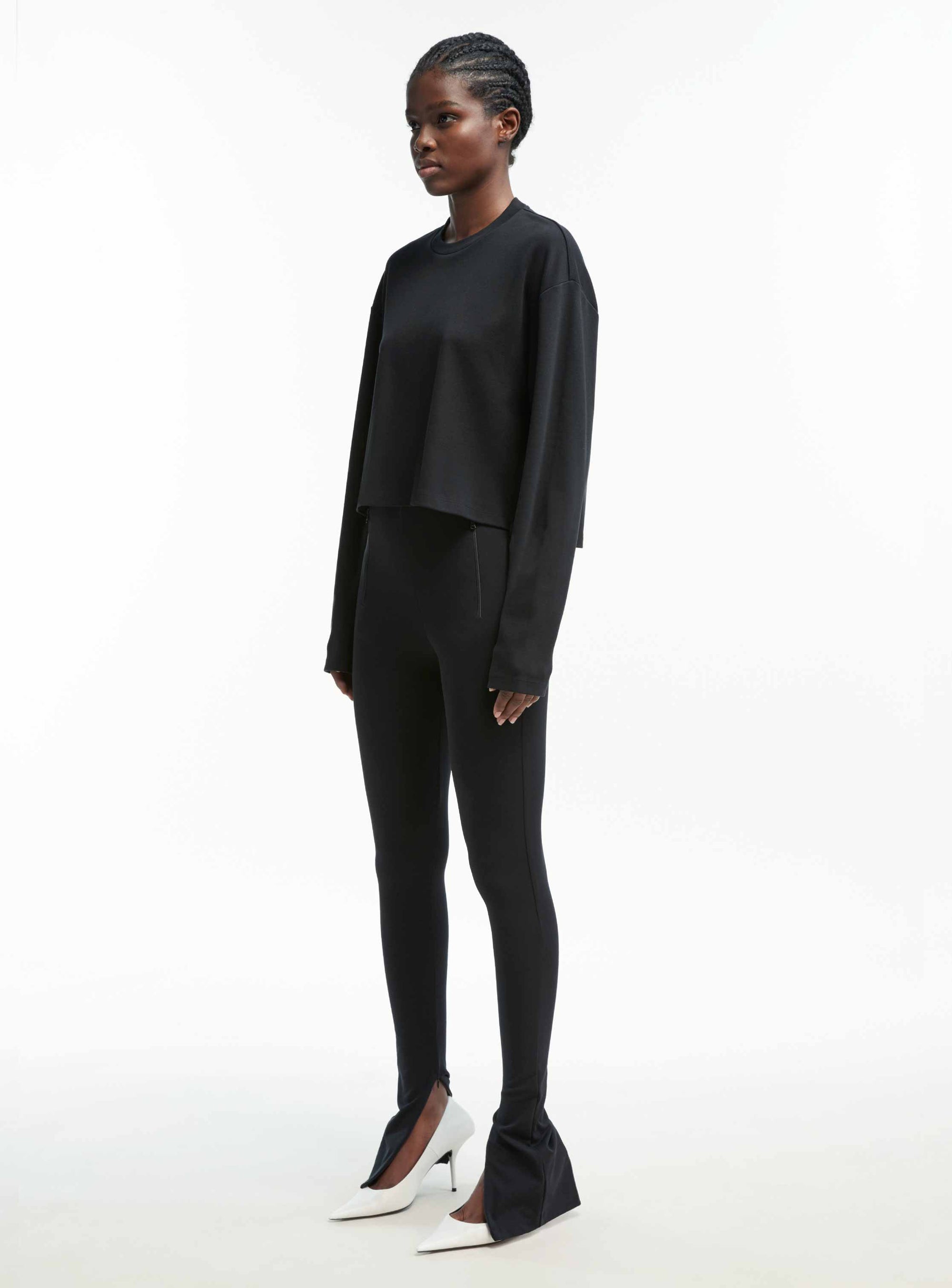 Side Zip Legging - Black