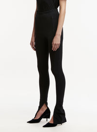 Side Zip Legging - Black