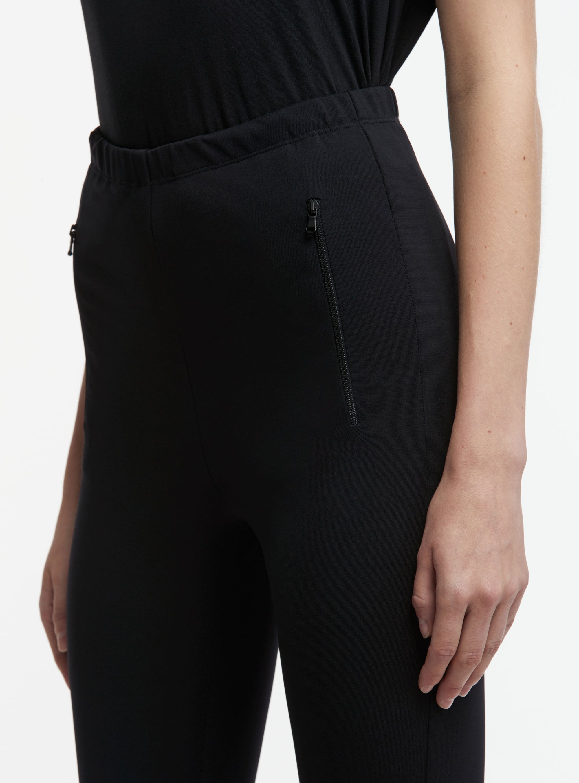 Side Zip Legging - Black