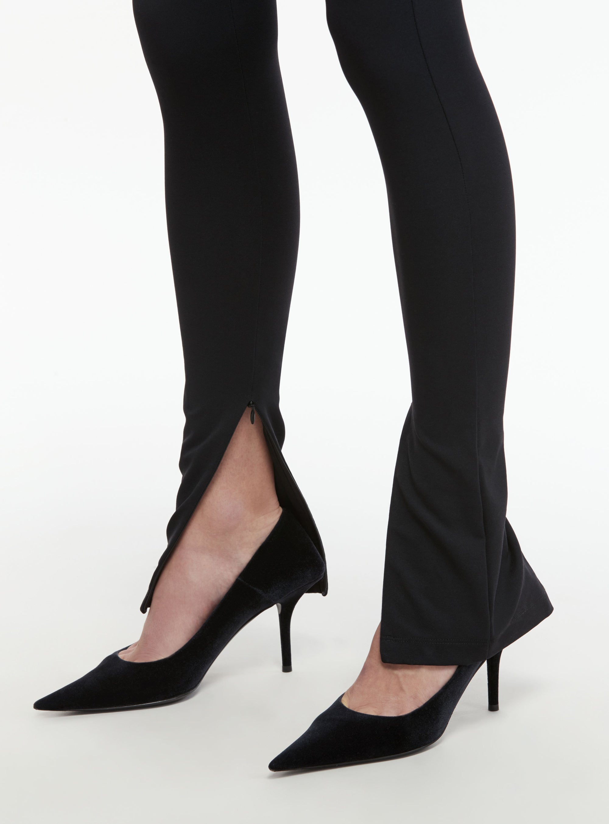Side Zip Legging - Black