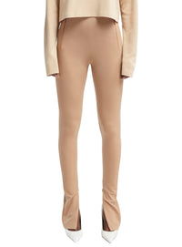 Legging zippé sur le côté - Camel