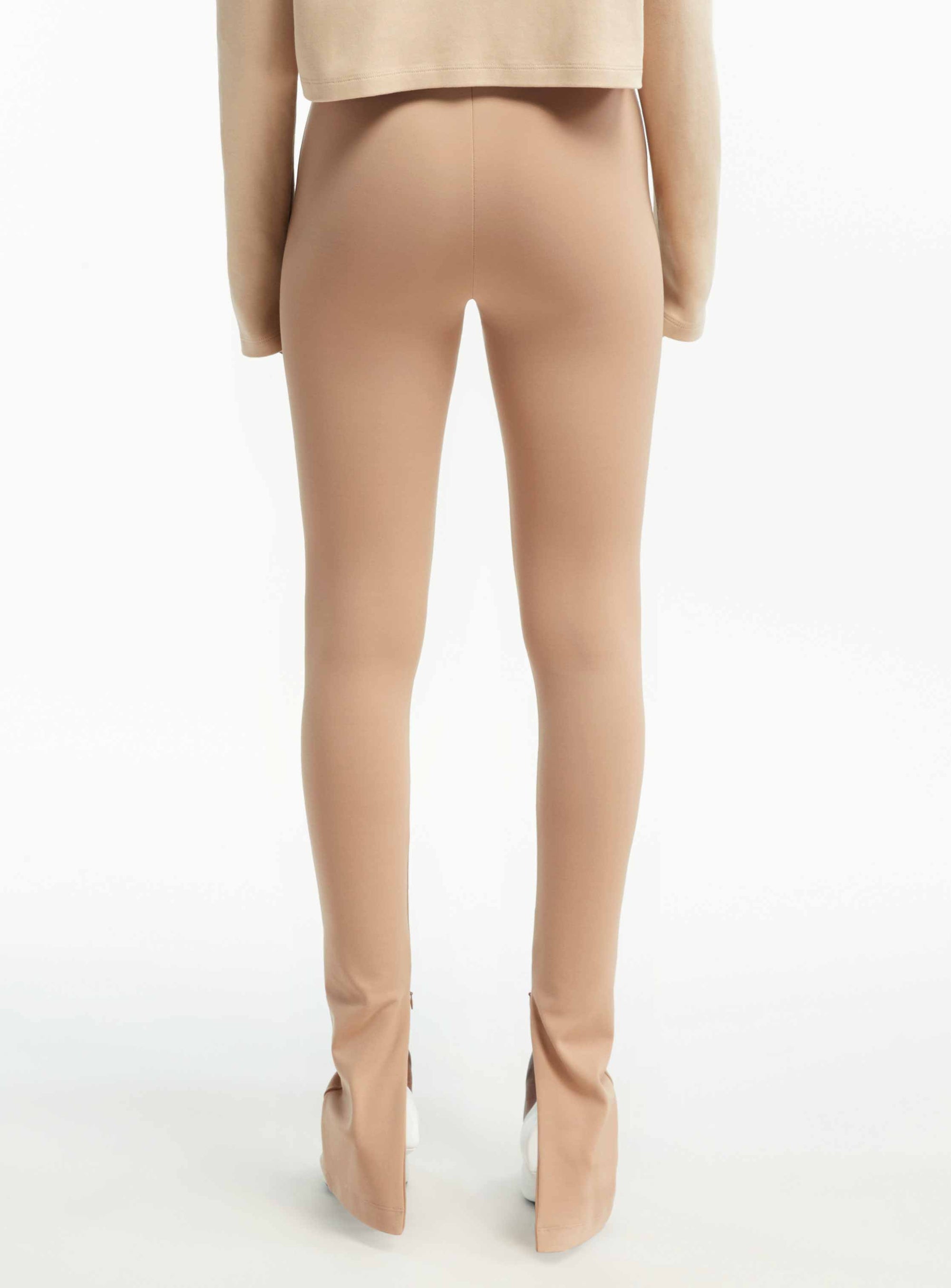 Side Zip Legging - Camel