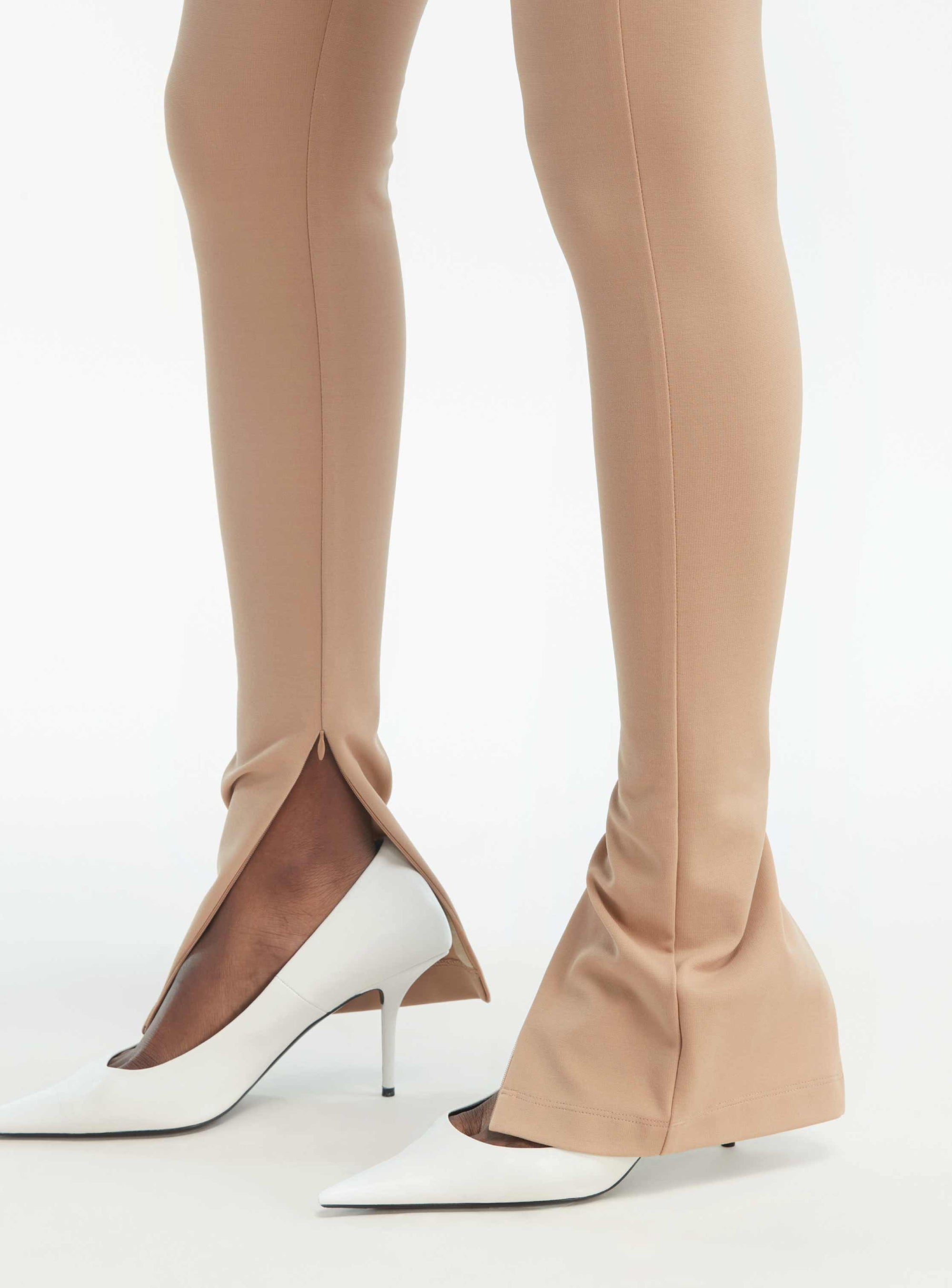 Side Zip Legging - Camel