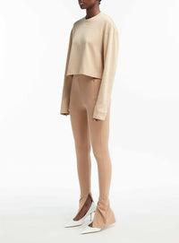 Side Zip Legging - Camel
