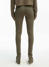Side Zip Legging - Military