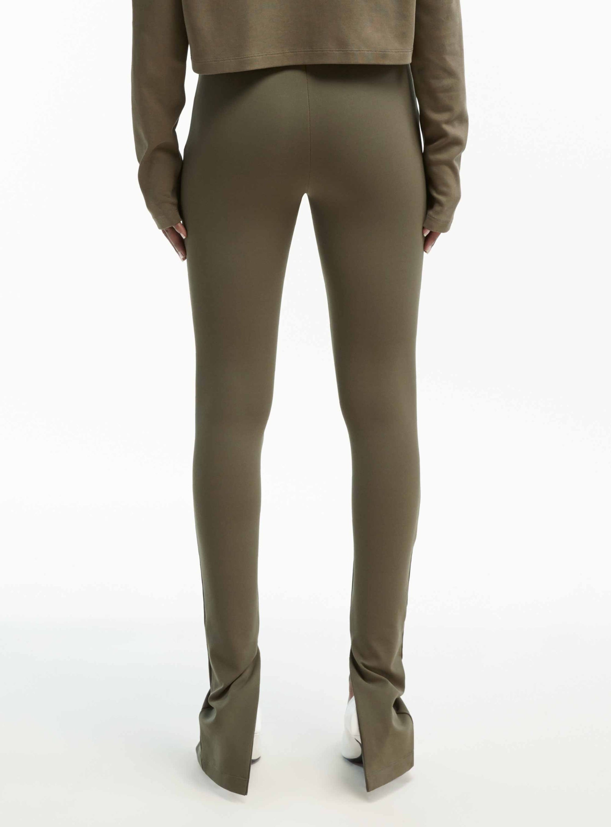 Side Zip Legging - Military