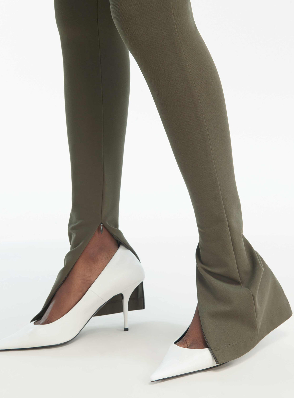 Side Zip Legging - Military