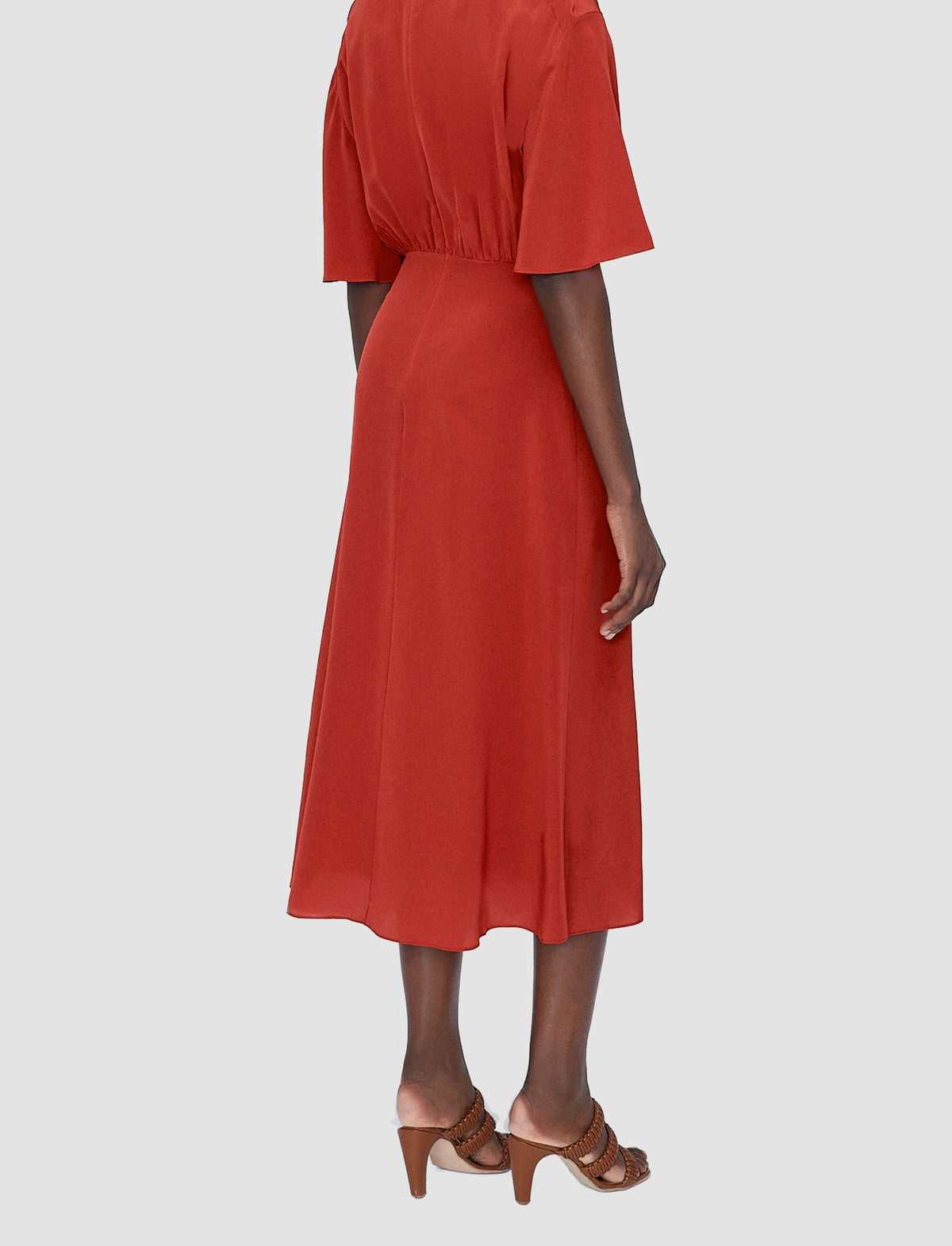 Robe midi Silsila en soie - Spice
