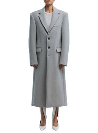 Single Breasted Coat - Grey
