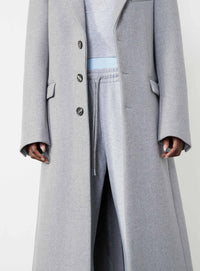 Single Breasted Coat - Grey
