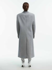 Single Breasted Coat - Grey