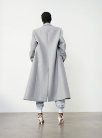 Single Breasted Coat - Grey