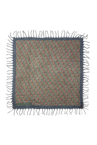 Foulard Noe Monogram en cachemire - Myrtille