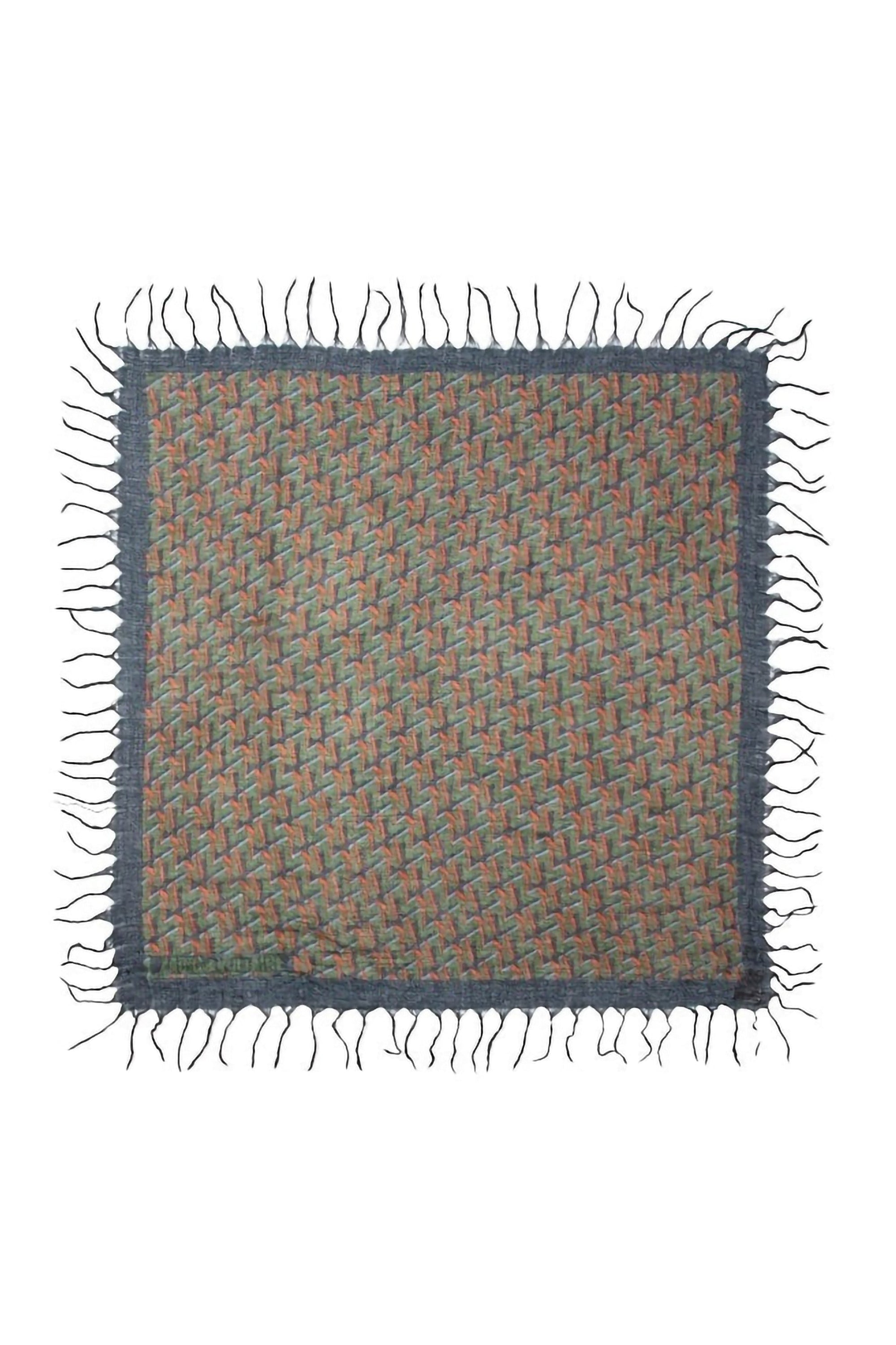 Foulard Noe Monogram en cachemire - Myrtille