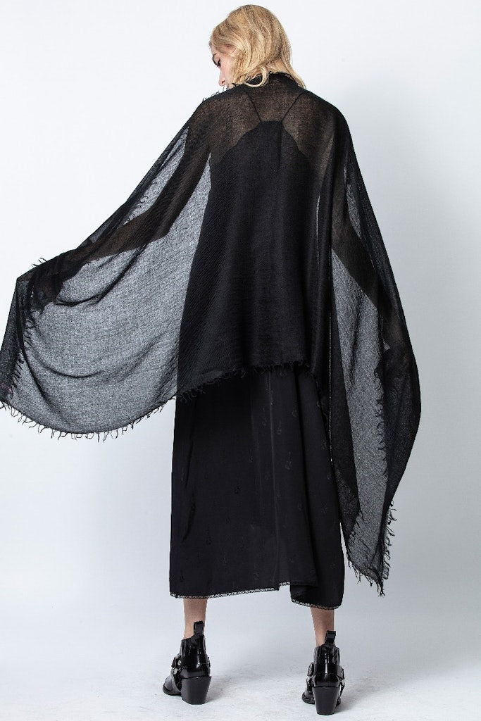 Foulard Nuage en cachemire - Noir