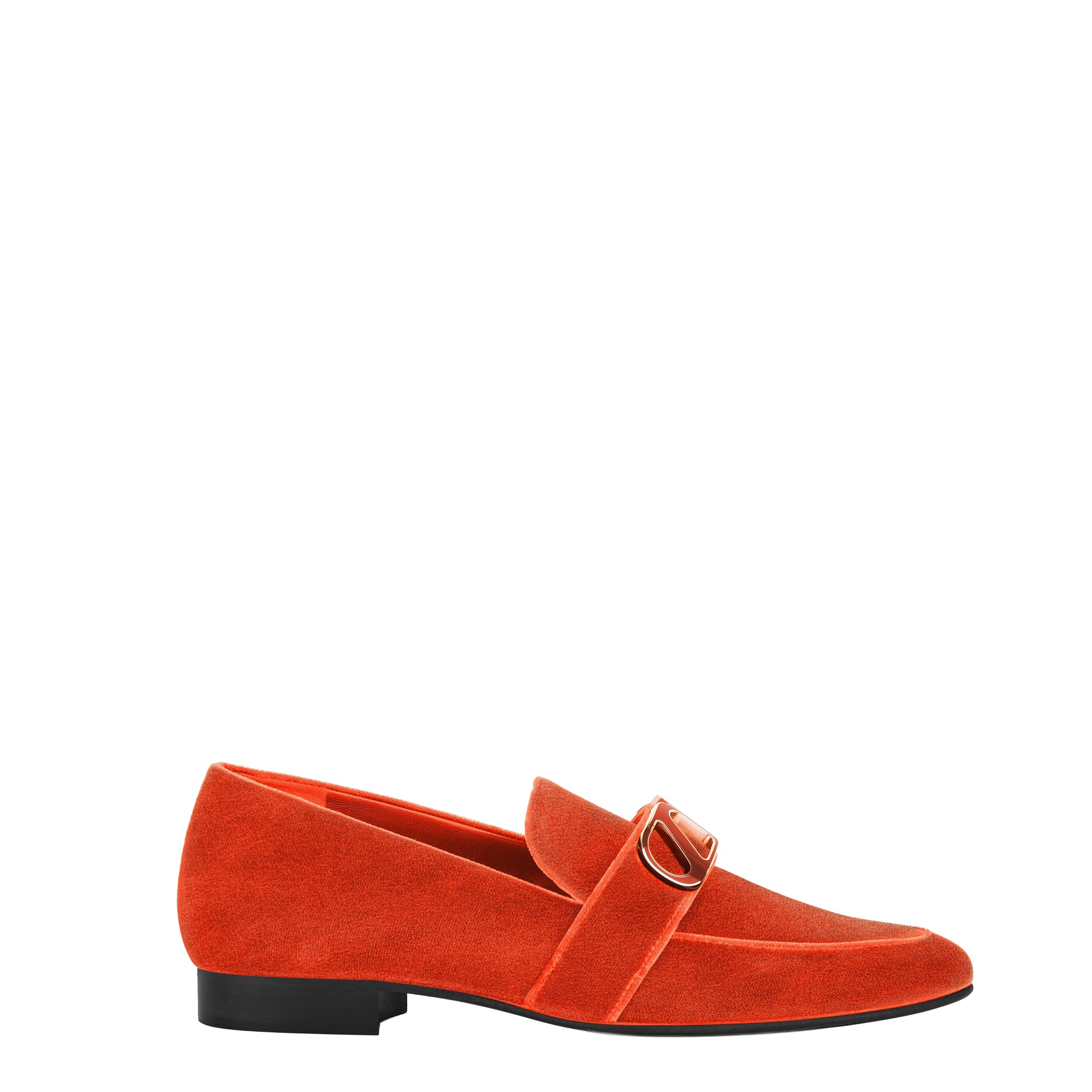 8qty DÉJÀ VU 220€ / Mocassins Blair en velours - Orange