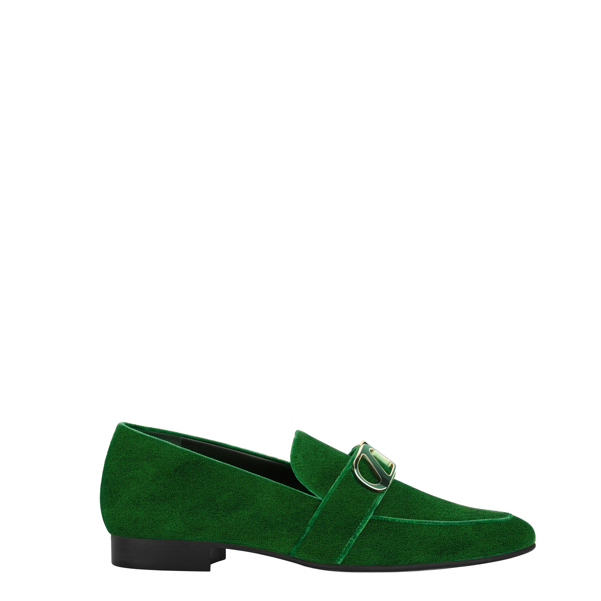10qty DÉJÀ VU 220€ / Mocassins Blair en velours - Green